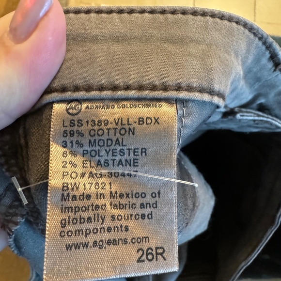 MOTHER legging ankle super skinny Jeans size 26R chocolate brown - Picture 4 of 5